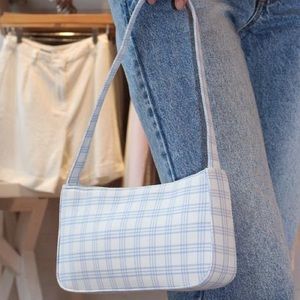 brandy melville plaid shoulder bag